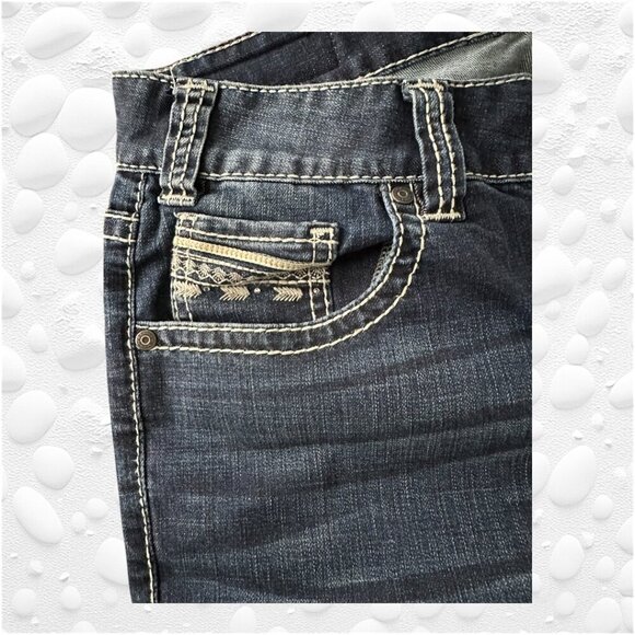 Rock & Roll Cowgirl Dark Wash Boyfriend Jeans - NWOT - Picture 4 of 11